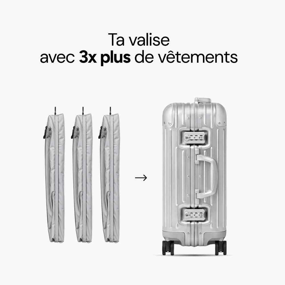 Valise cabine : jusqu'à 3× plus de capacité avec le kit singope